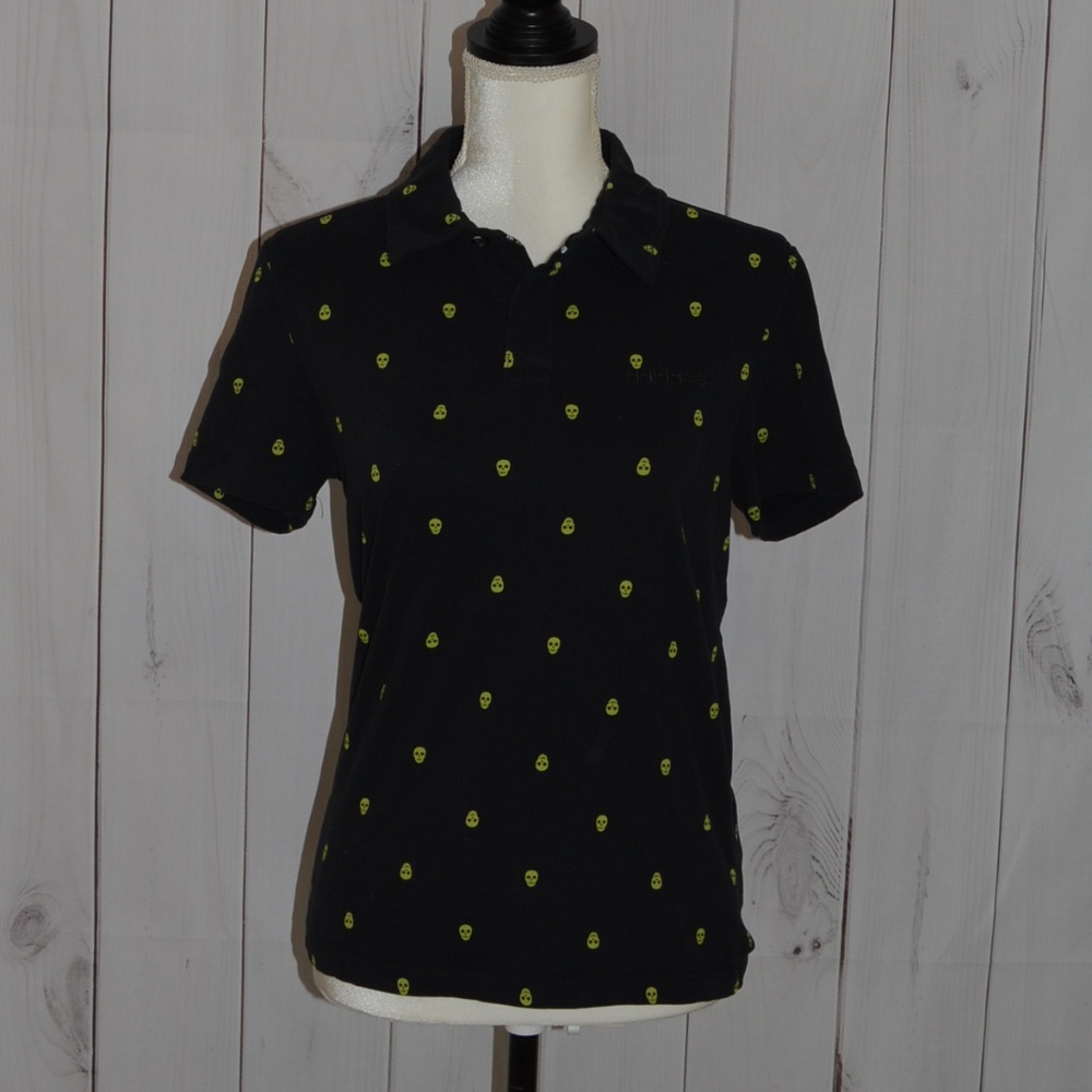 Rare Print Adidas Neo Skull Polo